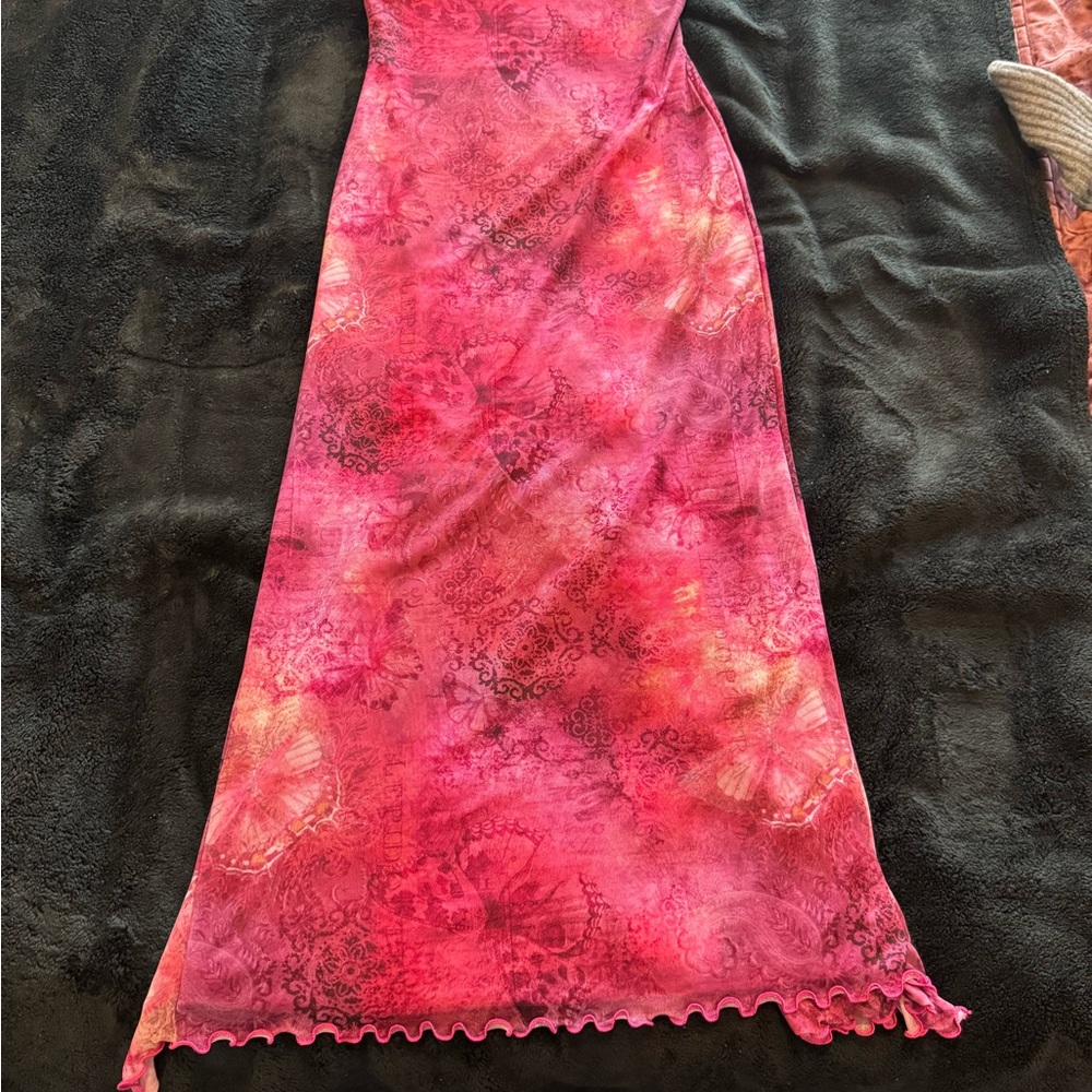 Urban Outfitters Strapless Pink Dress